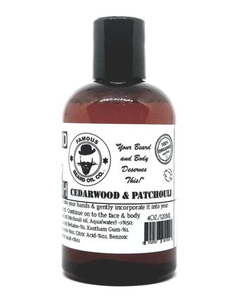 cedarwood and patchouli beard wash the famous beard oil company