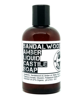 castile soap sandalwood & amber the famous beard oil company