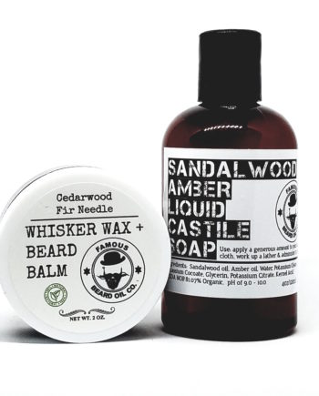Cedarwood Fir Needle Beard Balm and Wash Set