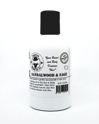 sandalwood and sage beard wash The Famous Beard Oil Company